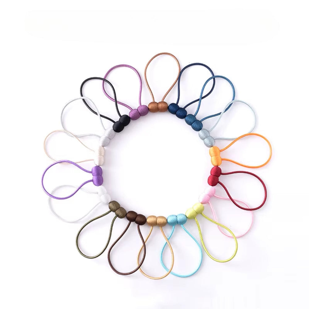 Elegant Magnetic Curtain Tiebacks – 2-Pack Decorative Polyester Buckle Clips for Effortless Style and Hold