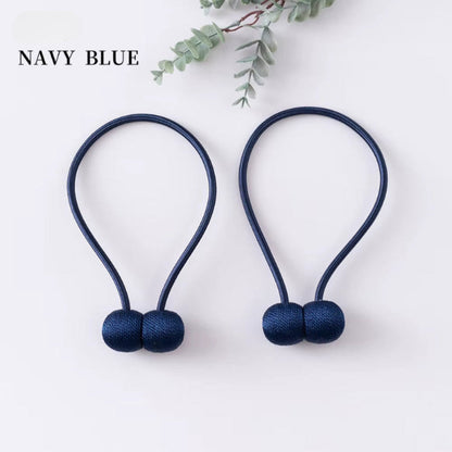 Elegant Magnetic Curtain Tiebacks – 2-Pack Decorative Polyester Buckle Clips for Effortless Style and Hold