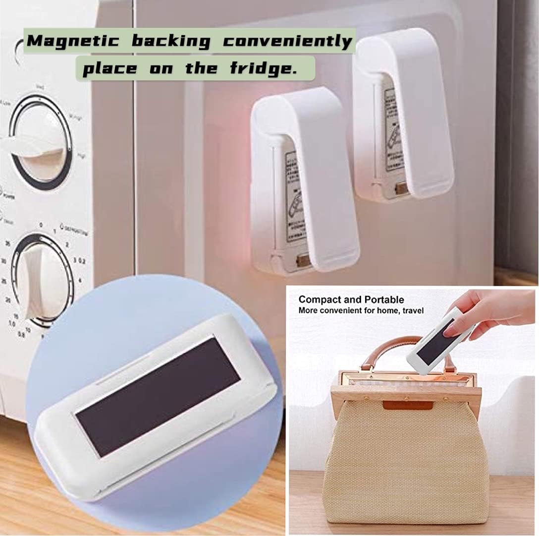 Mini Bag Sealer,Portable Plastic Bag Sealer,Handheld Mini Heat Sealer for Chip、Snack Fresh Bag、Food Storage